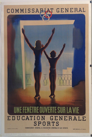 Link to Commissariat Général - Une Fenêtre ouverte sur la vie - Éducation Générale SportsFrance, C. 1945 Product