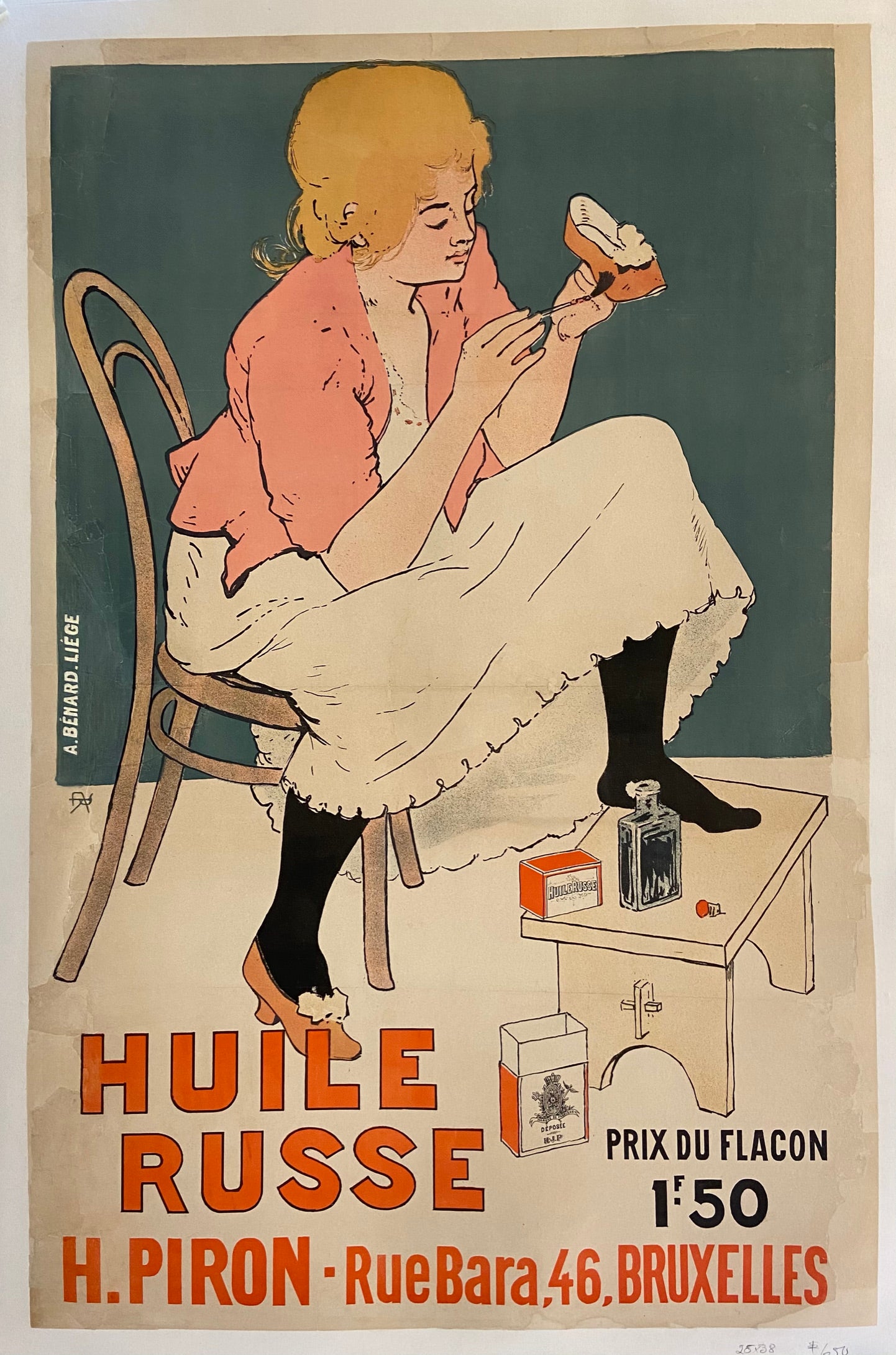 Poster of a woman in pink shining her pink high heels