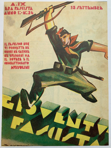 Link to Gioventu Fascista Magazine - September 1931, Vol. 26 ✓Italy, C. 1936 Product