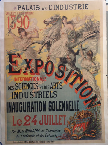 Link to  Exposition Internationale Des Sciences Et Des Arts Industriels Inauguration Solennelle ✓France, 1890  Product