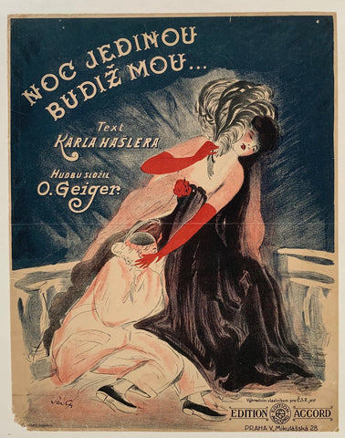 Link to  Noc Jedinou Bude Mou PrintCzech Republic, C. 1910  Product