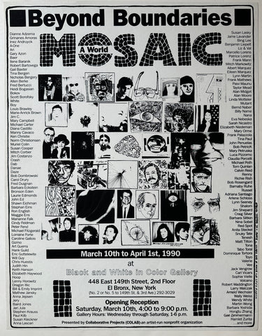 Link to  Beyond Boundaries Mosaic Black and White PosterUSA, 1990  Product