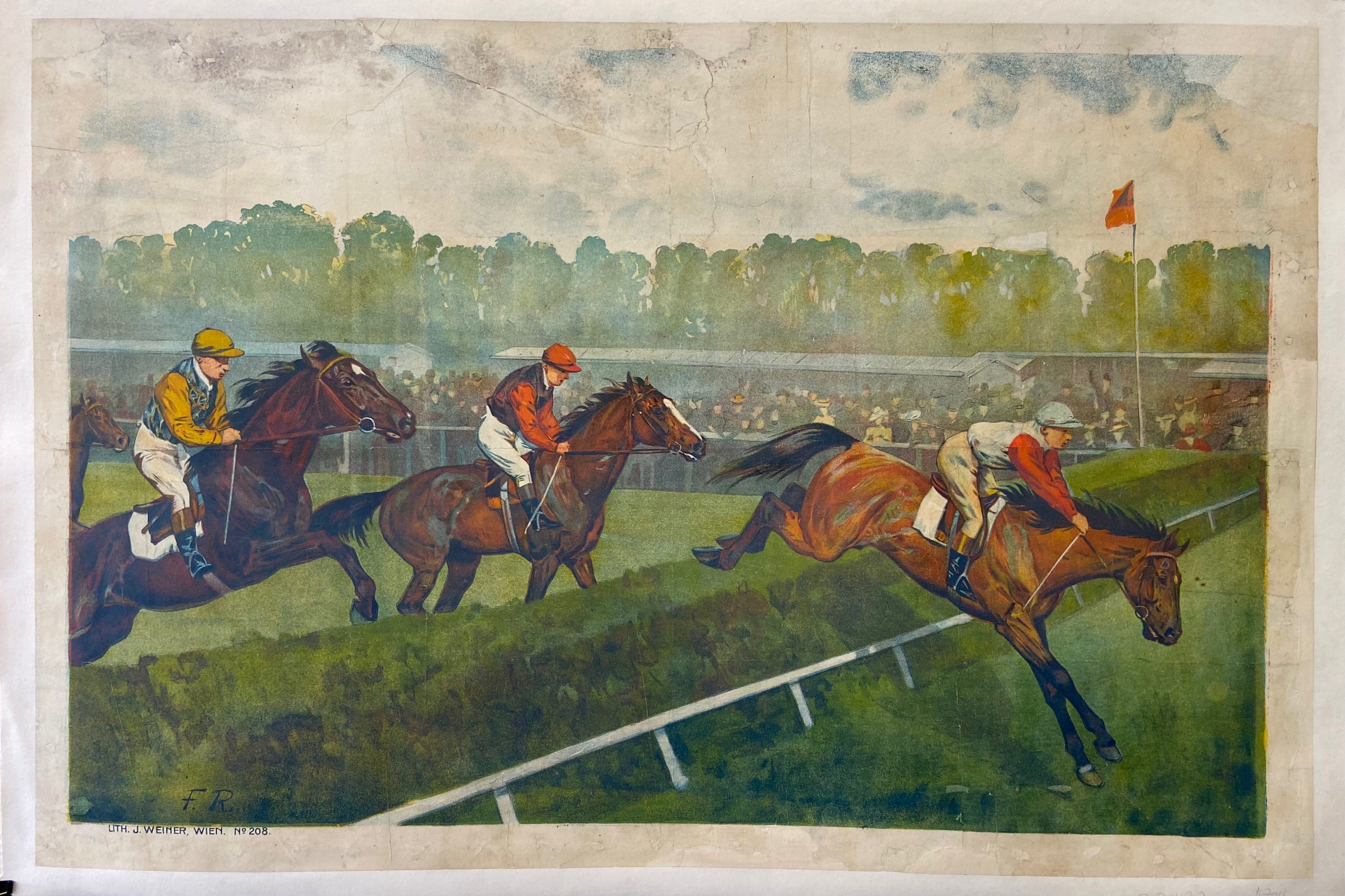 Print of a horse race