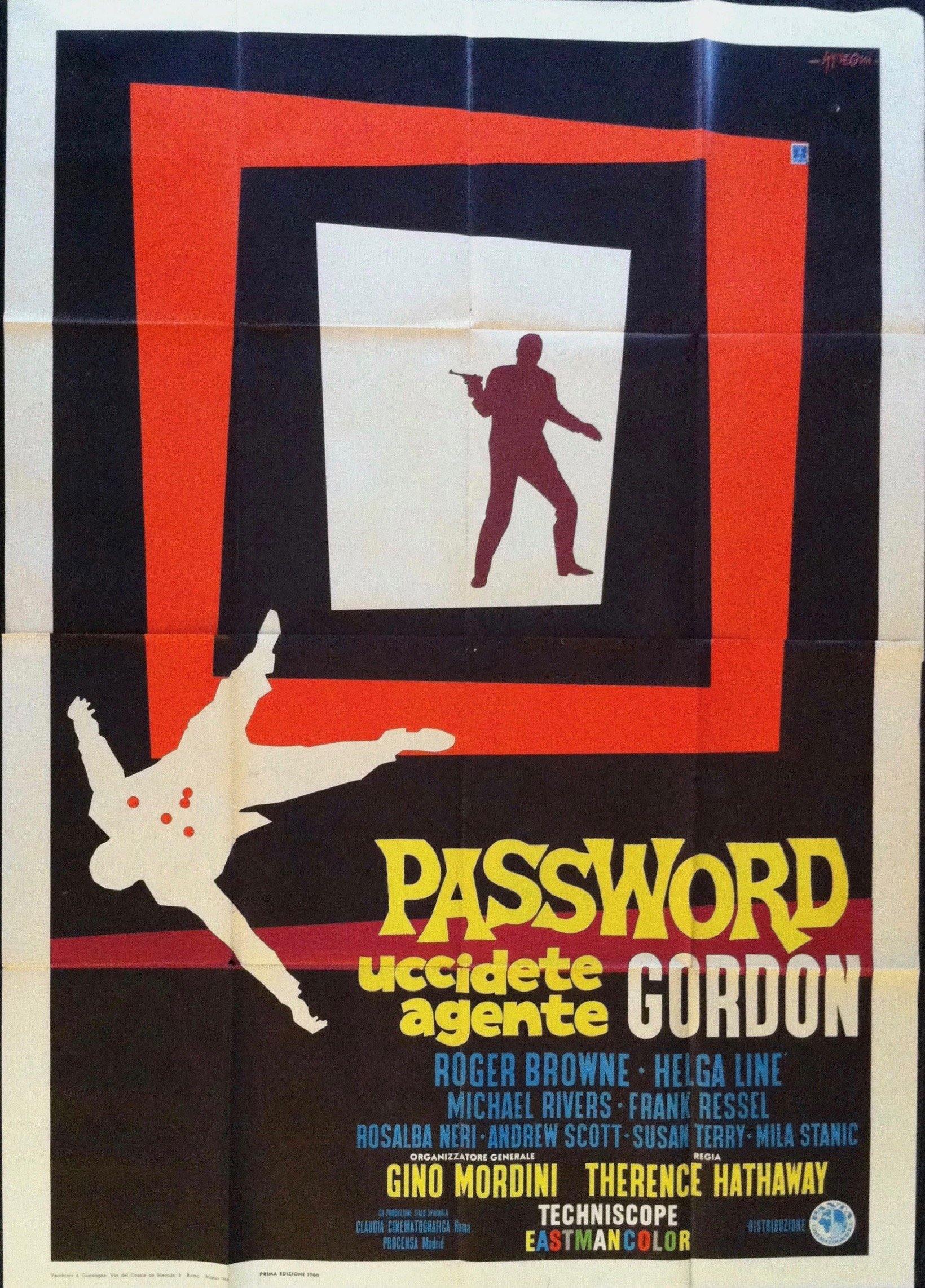 Password Uccidete Agente Gordon - Poster Museum