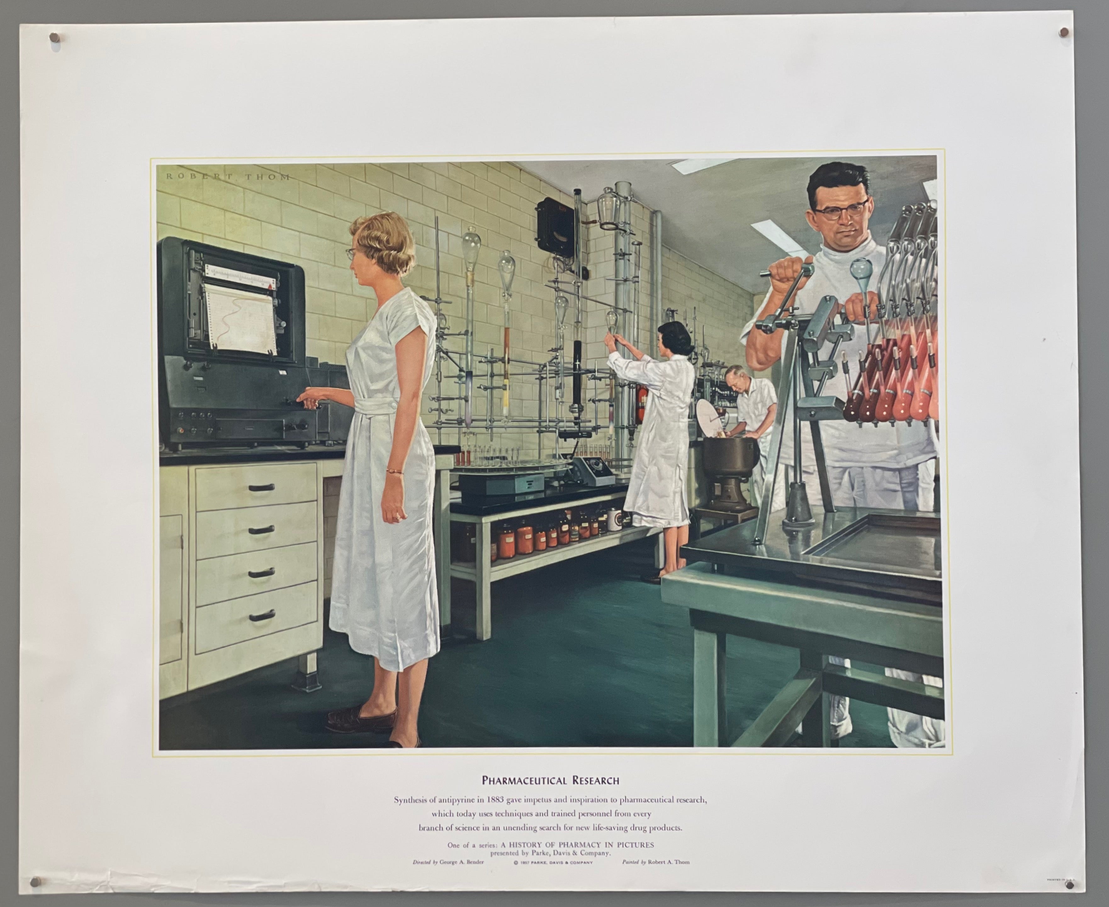 poster of a pharmaceutical laboratory
