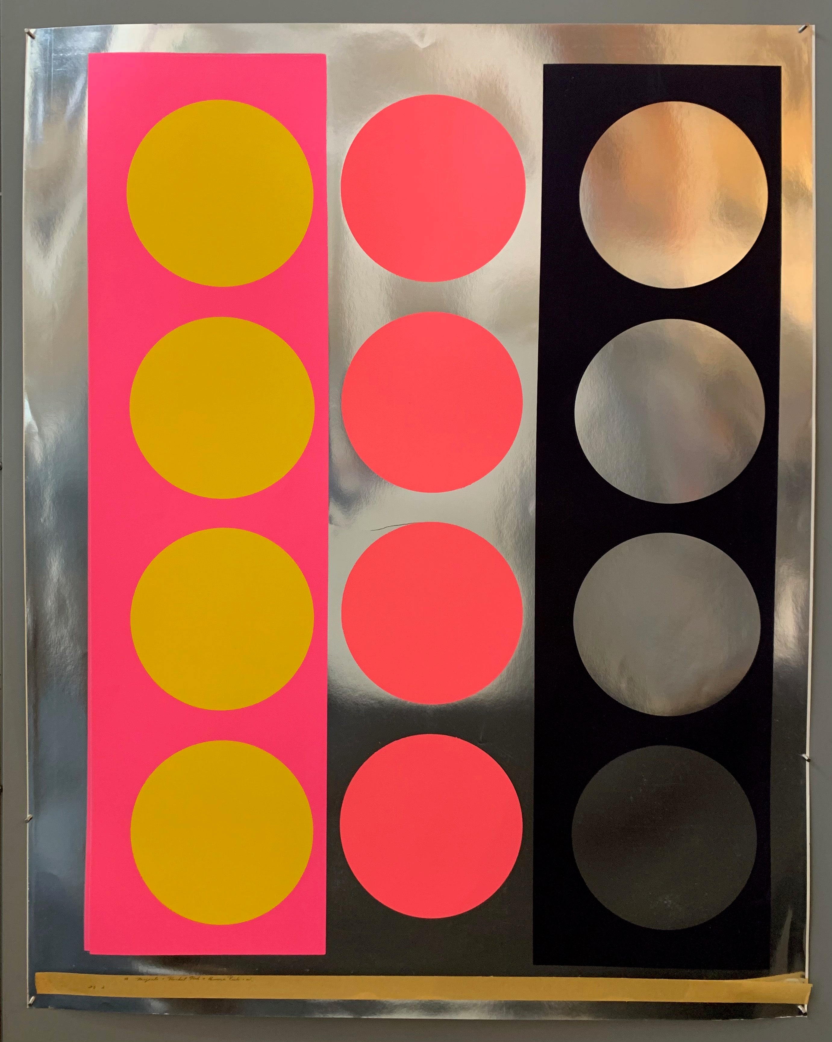 Three rows of circles