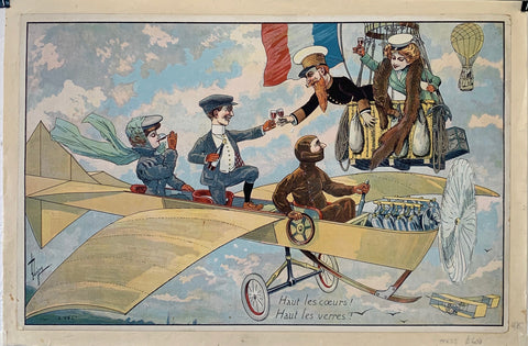 Link to Haut les Coeurs! Haut les Verres!Transportation Poster, c. 1910 Product