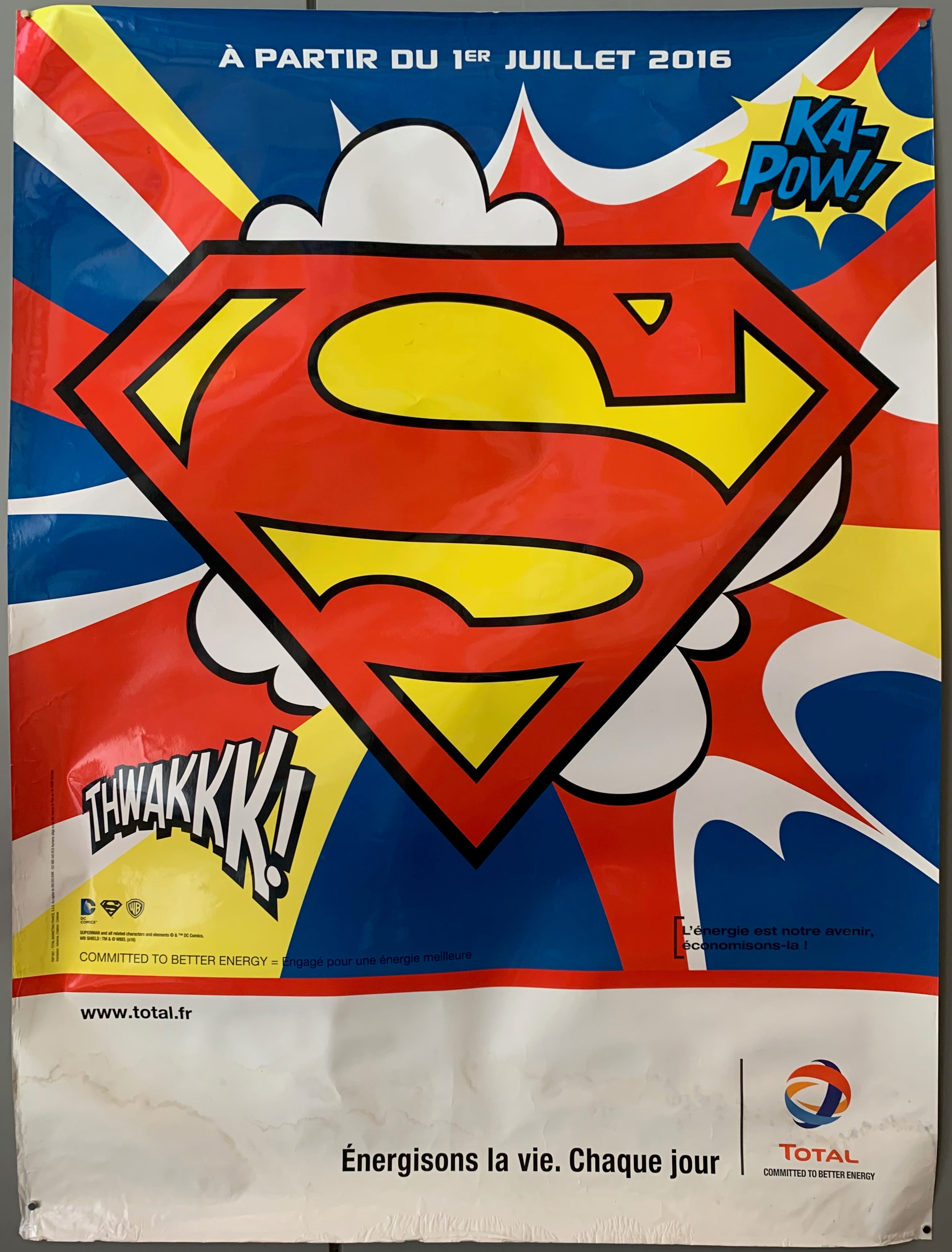 French Superman Advertisement Poster