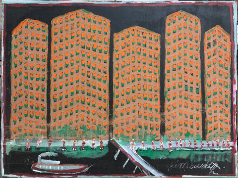 Link to Apartments by the Water #06, Jimmie Lee Sudduth PaintingU.S.A, c. 1995 Product