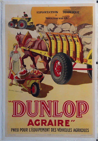 Link to "Dunlop Agraire" Pneu Pour L'Équipement Des Vehicules AgricolesFrance, C. 1935 Product
