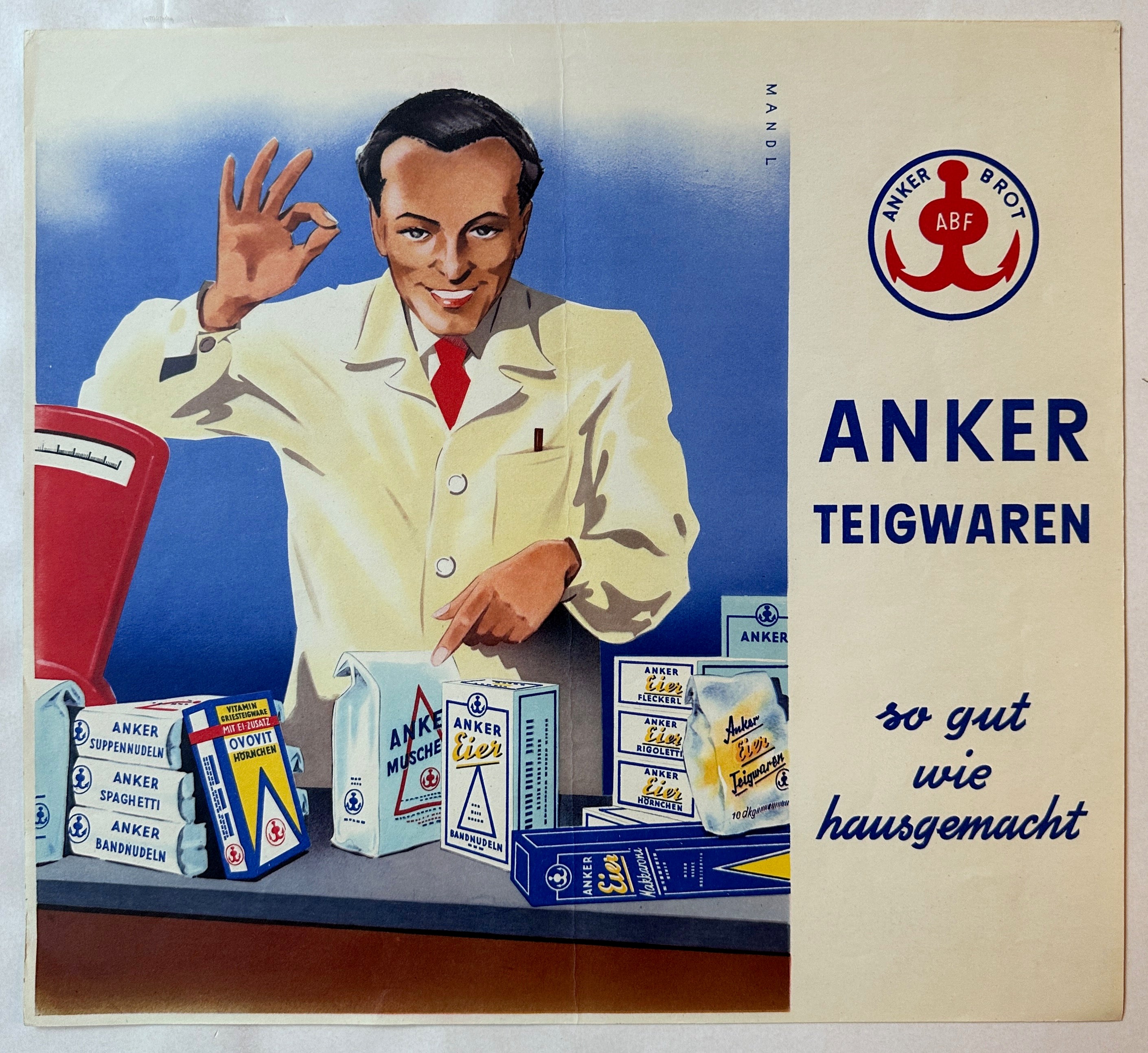 Anker Teigwaren Poster