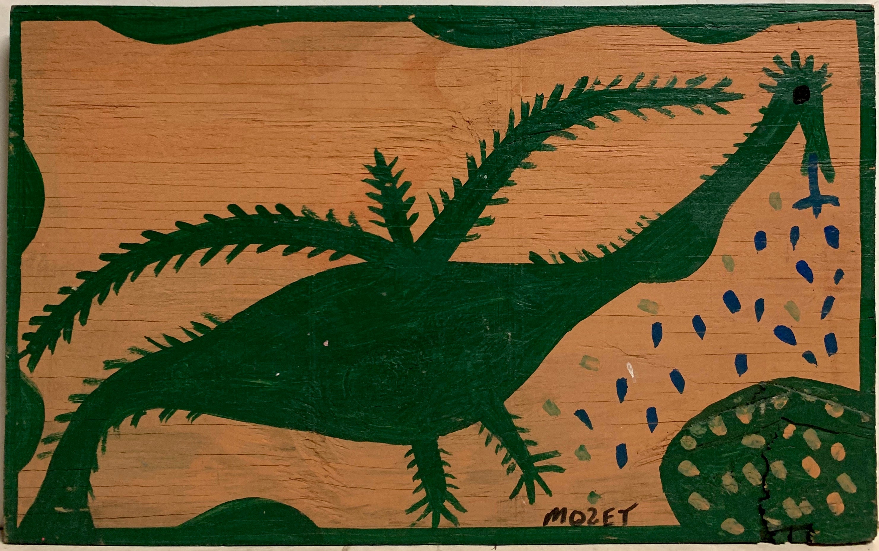 Spikey Bird Mose Tolliver Painting
