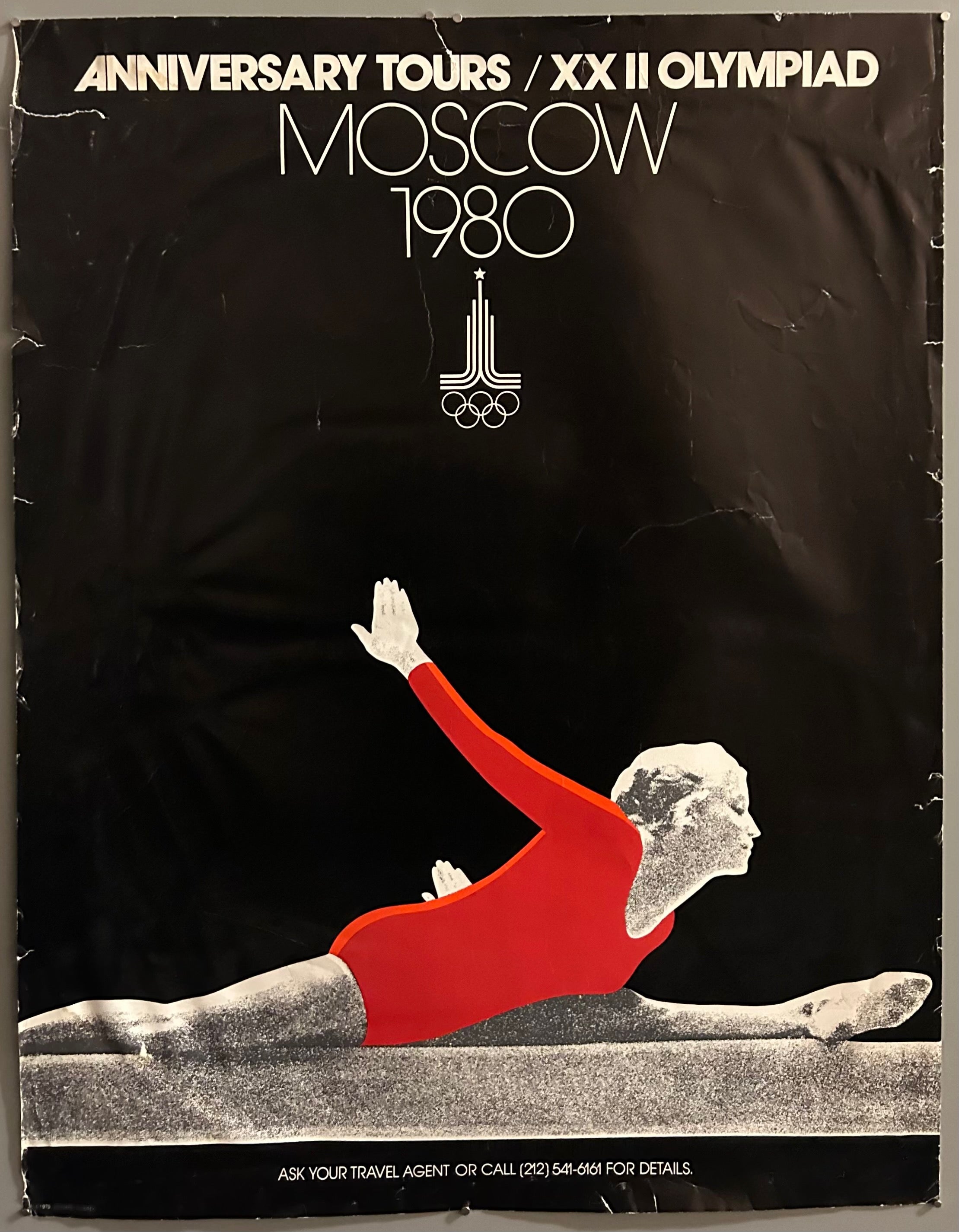 Moscow 1980 Olympic Gymnastics Poster