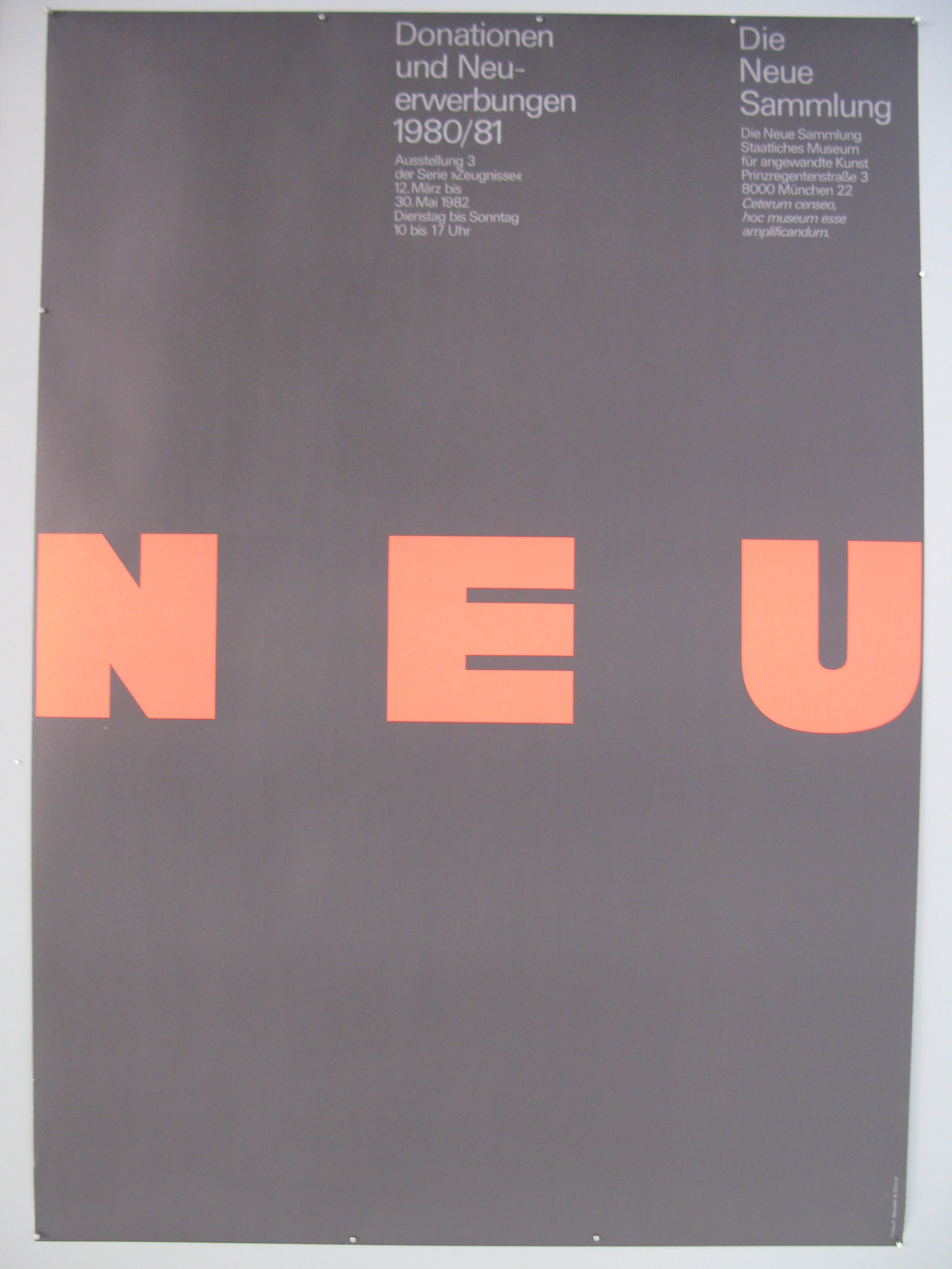 Neu Swiss Poster