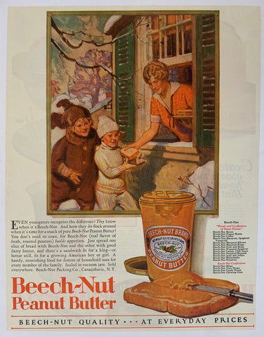 Link to  Beech-Nut Peanut Butter PrintU.S.A., c. 1925  Product