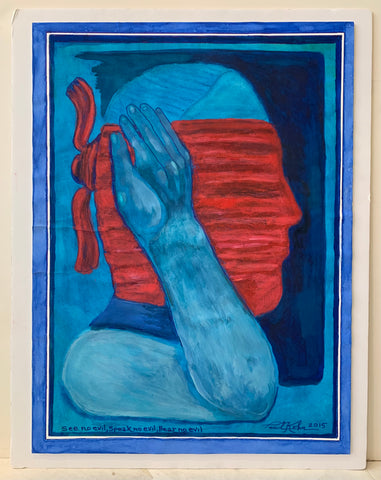 Link to Paul Kohn 'See no evil, Speak no evil, Hear no evil" #449USA, 2015 Product