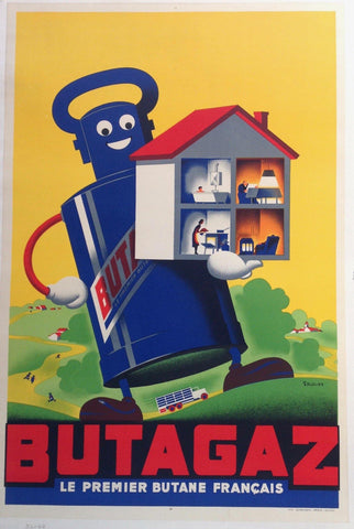 Link to  Butagaz Poster #4France, C. 1939  Product