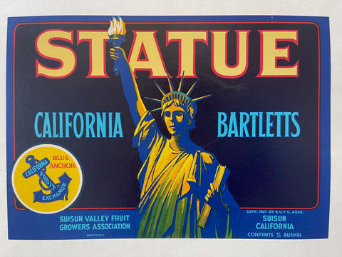 Link to  Statue Of Liberty Fruit Crate PosterU.S.A. c.1927  Product