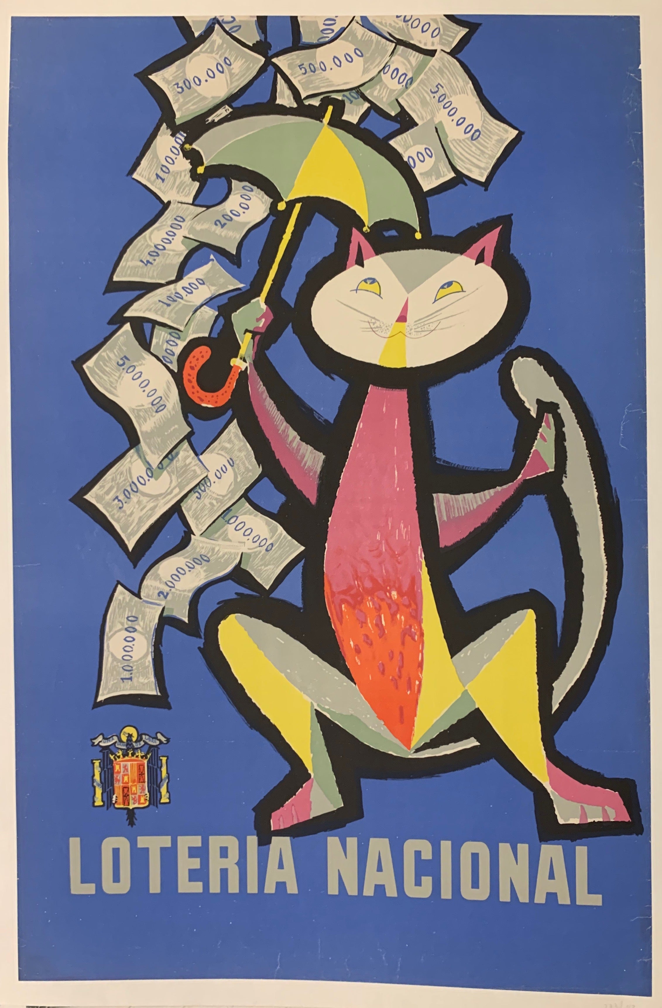 Loteria Nacional Cat Poster