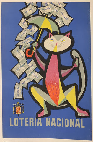Link to  Loteria Nacional Cat PosterFrance, c. 1960  Product