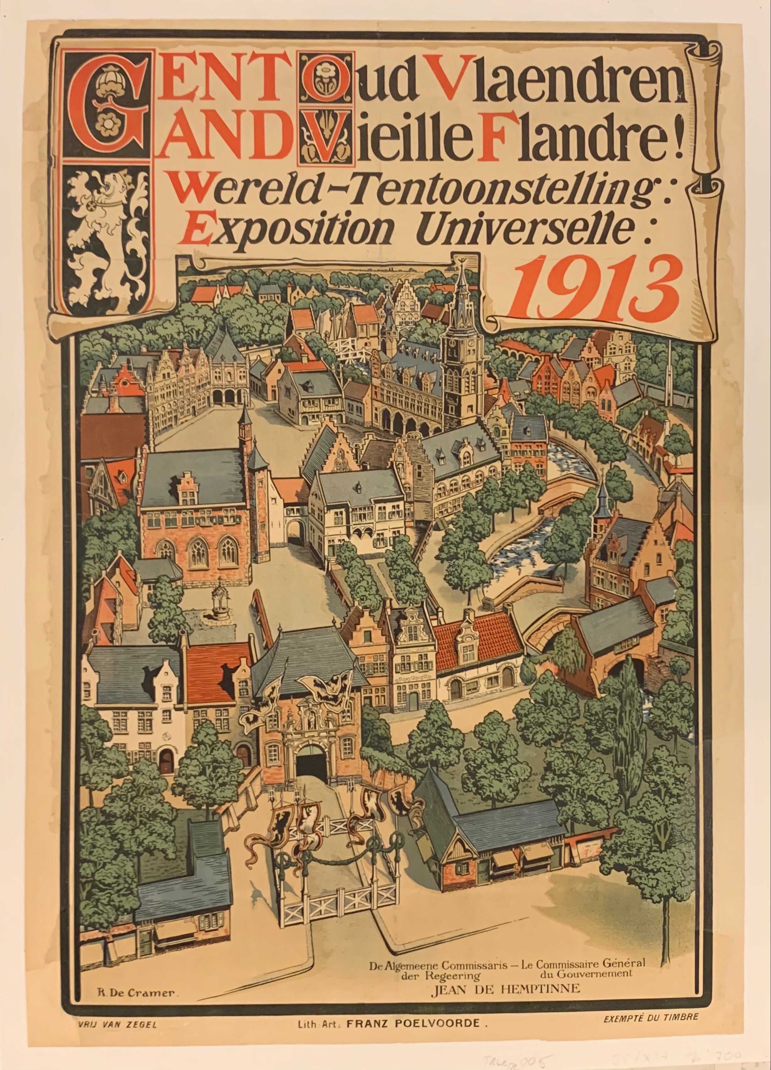 Gent Oud Vlaendren Poster ✓