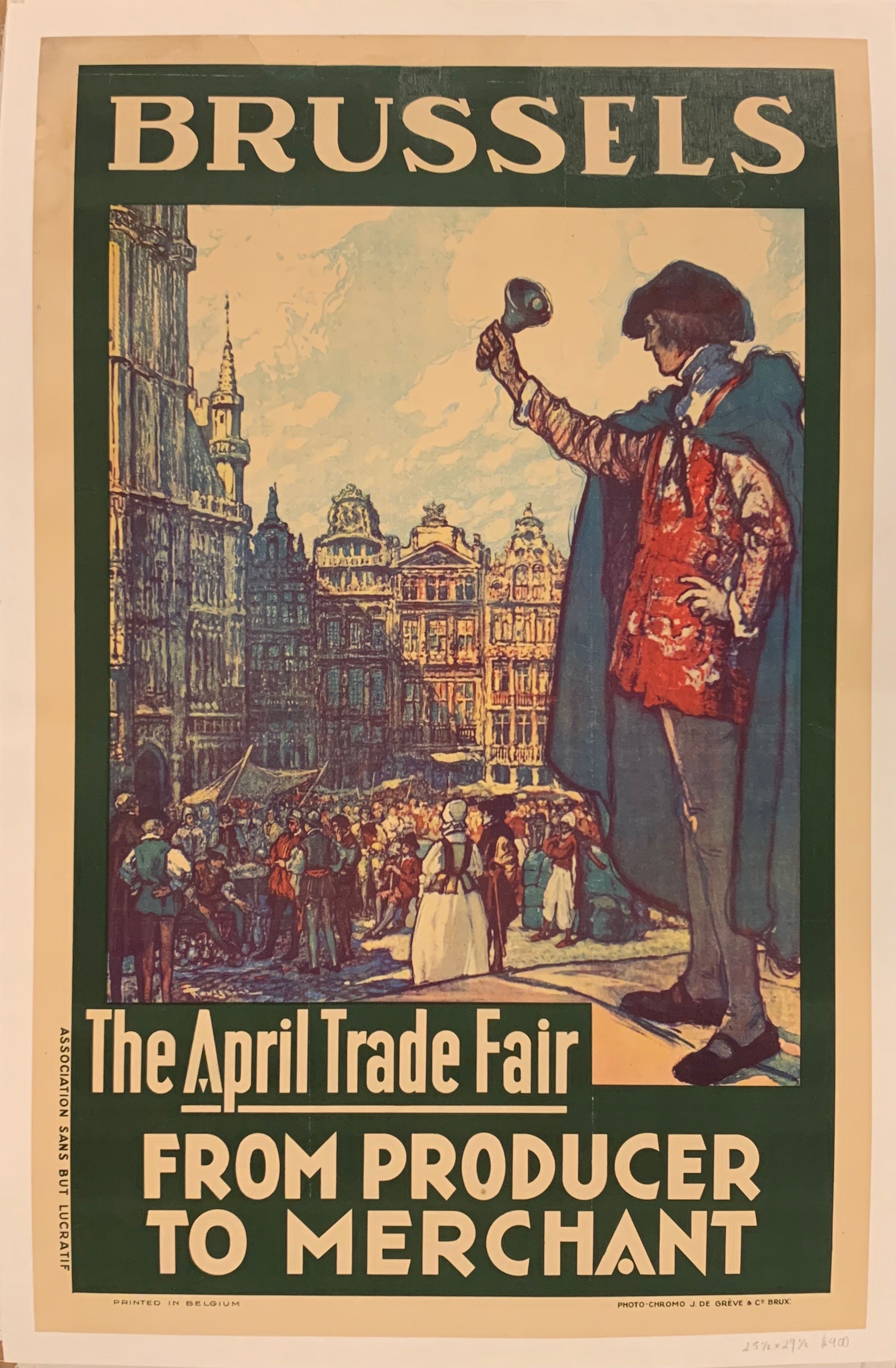 Brussels the April Trade Fair Poster ✓