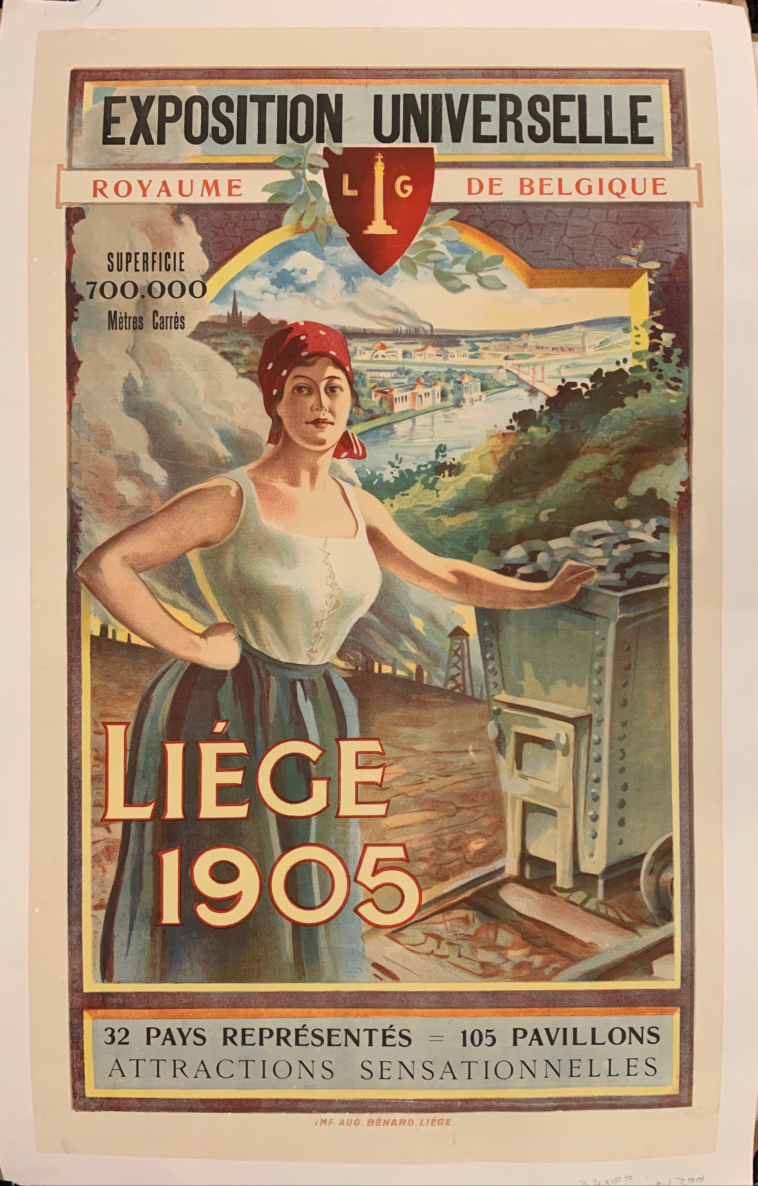 Exposition Universelle Royaume de Belgique Poster ✓