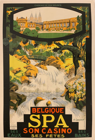 Link to  Belgique Spa Poster ✓Belgium, 1928  Product