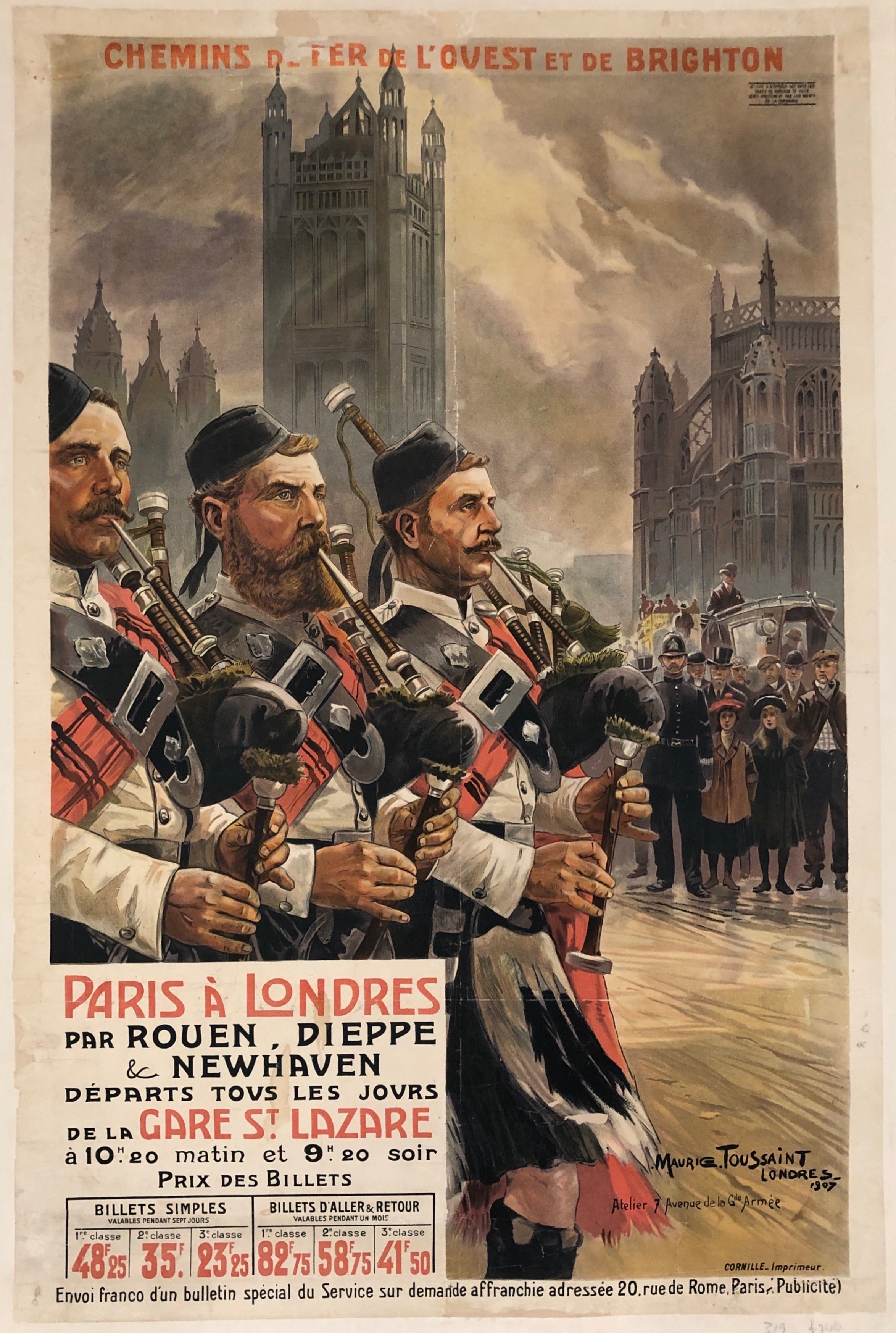 Paris a Londres Poster ✓