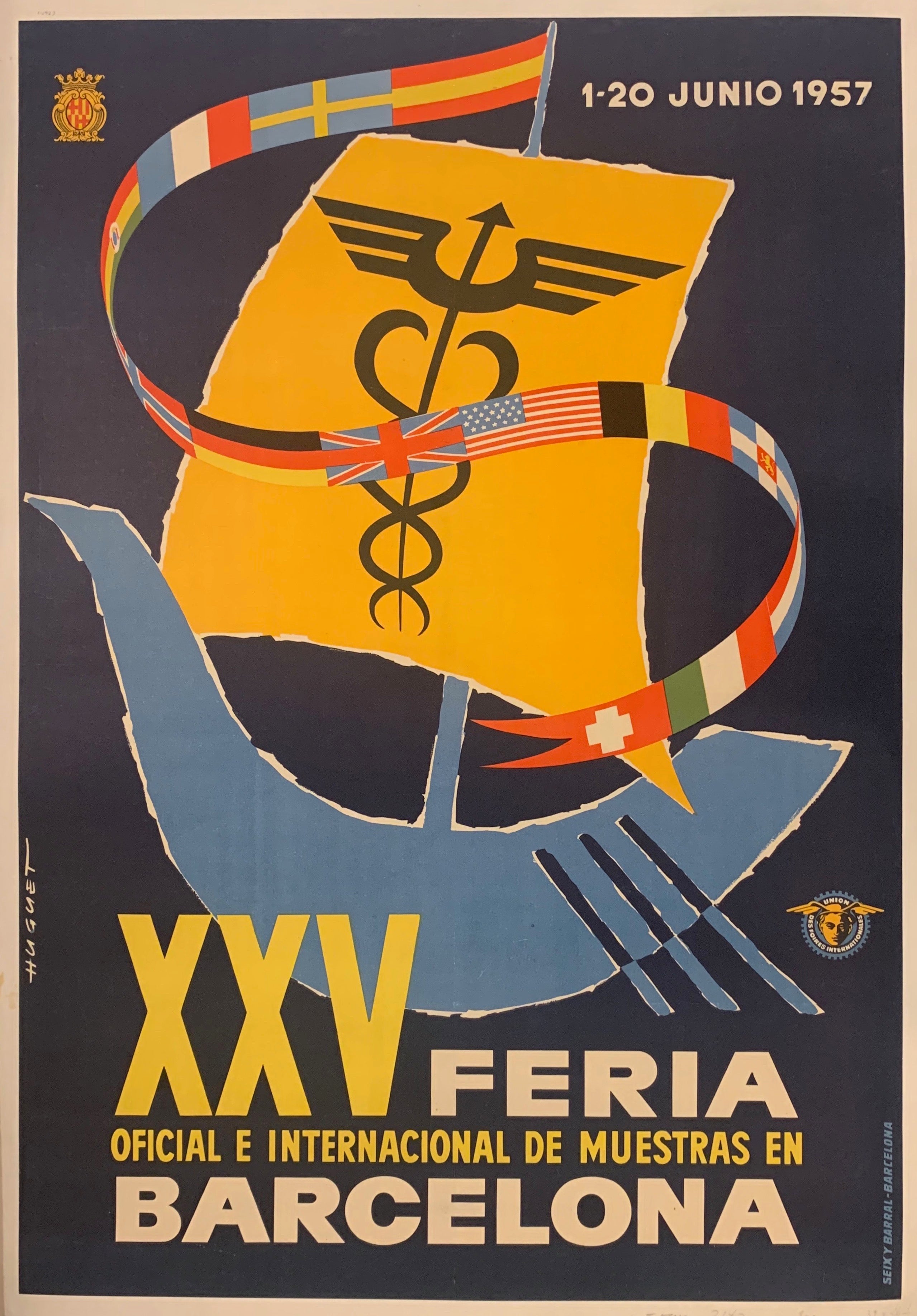 XXV Feria Oficial E Internacional De Muestras En Barcelona Poster ✓