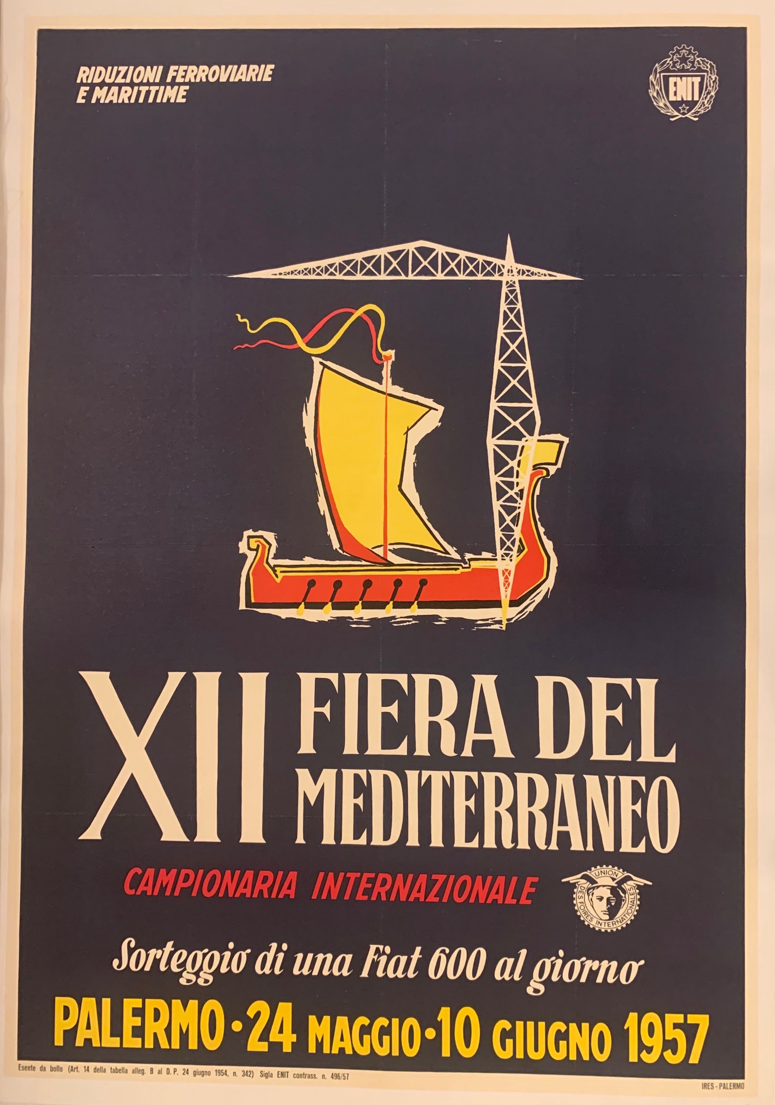 XII Fiera del Mediterraneo Poster ✓