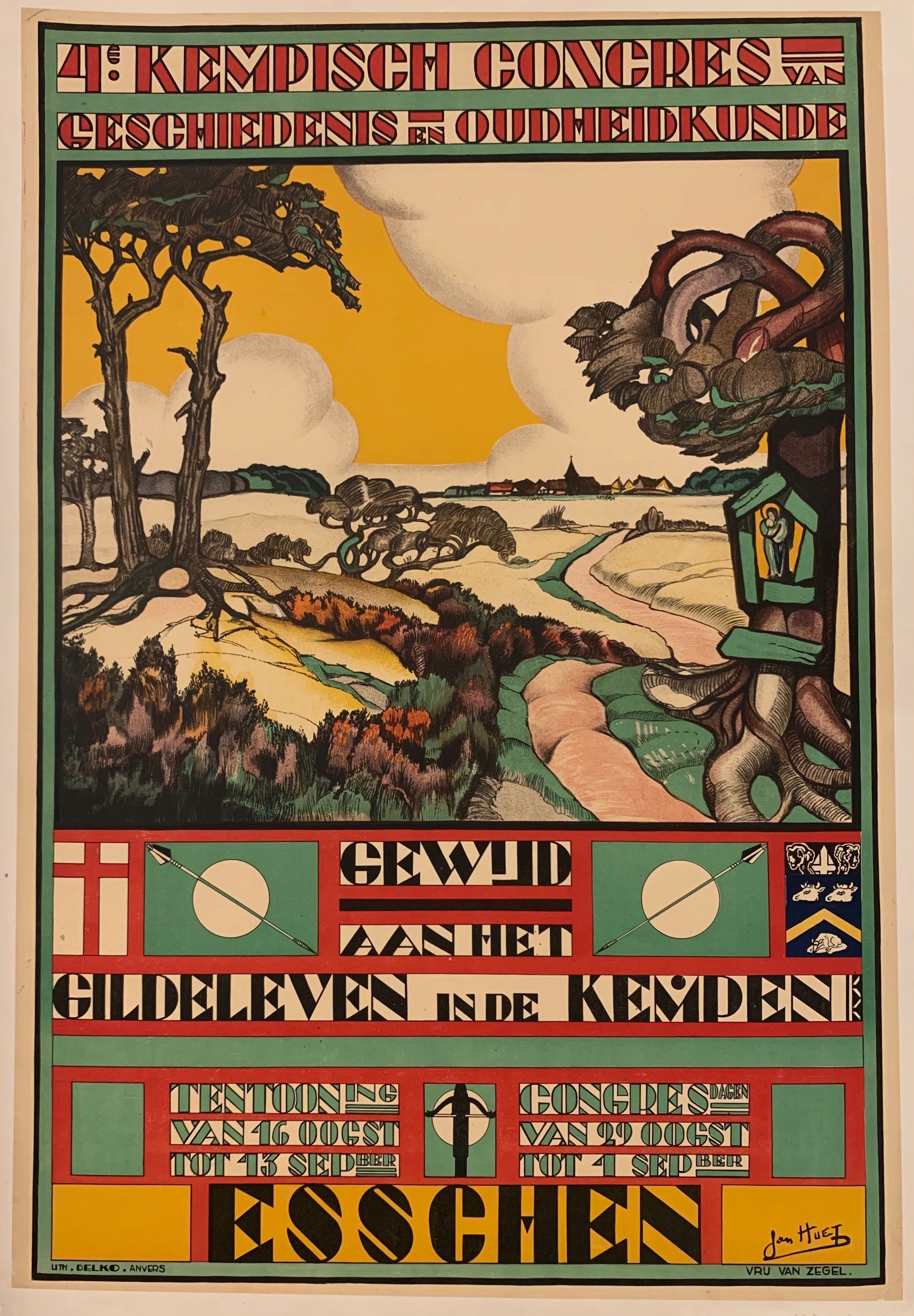Kempisch Congres Van Geschiedenis En Oudheidkunde Poster ✓