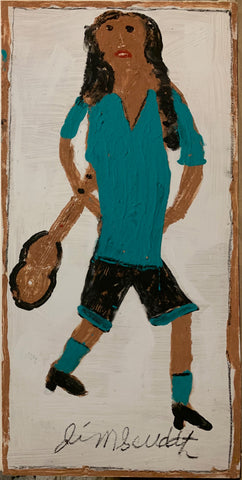 Link to Female Guitarist #63, Jimmie Lee Sudduth PaintingU.S.A, c. 1995 Product