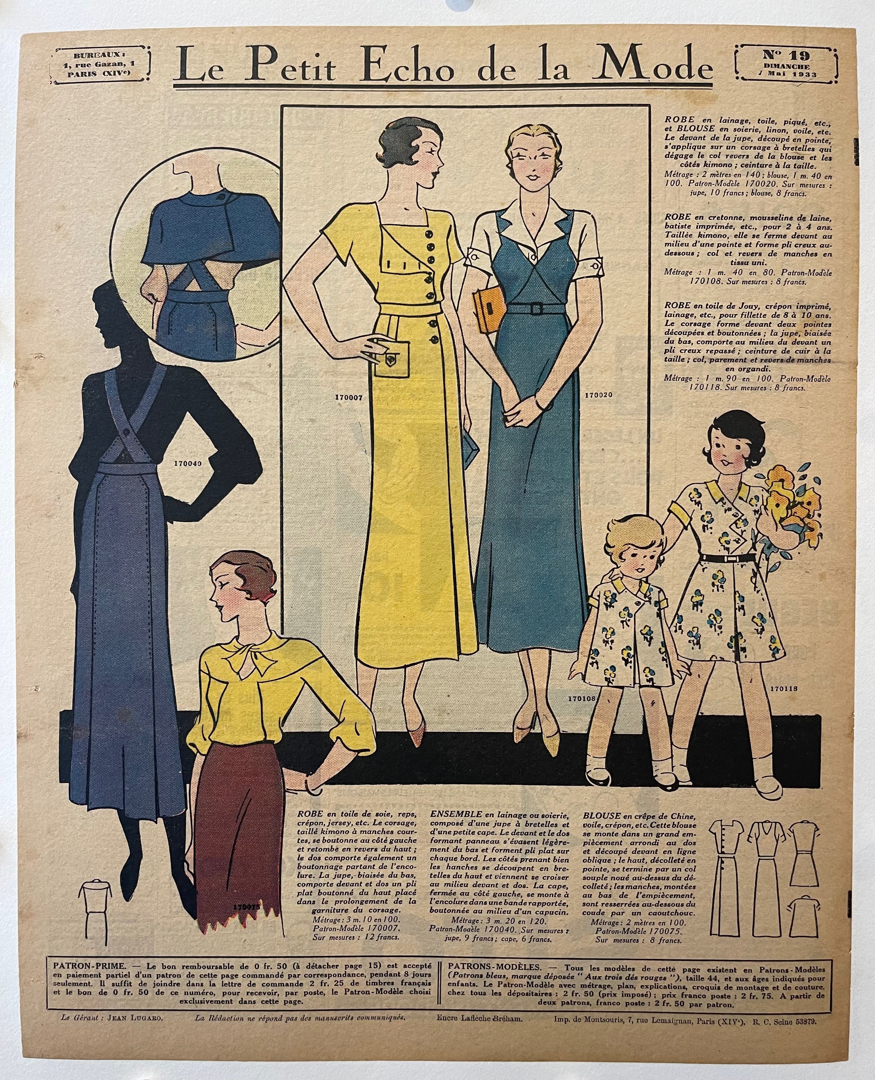 Le Petit Echo de la Mode Print