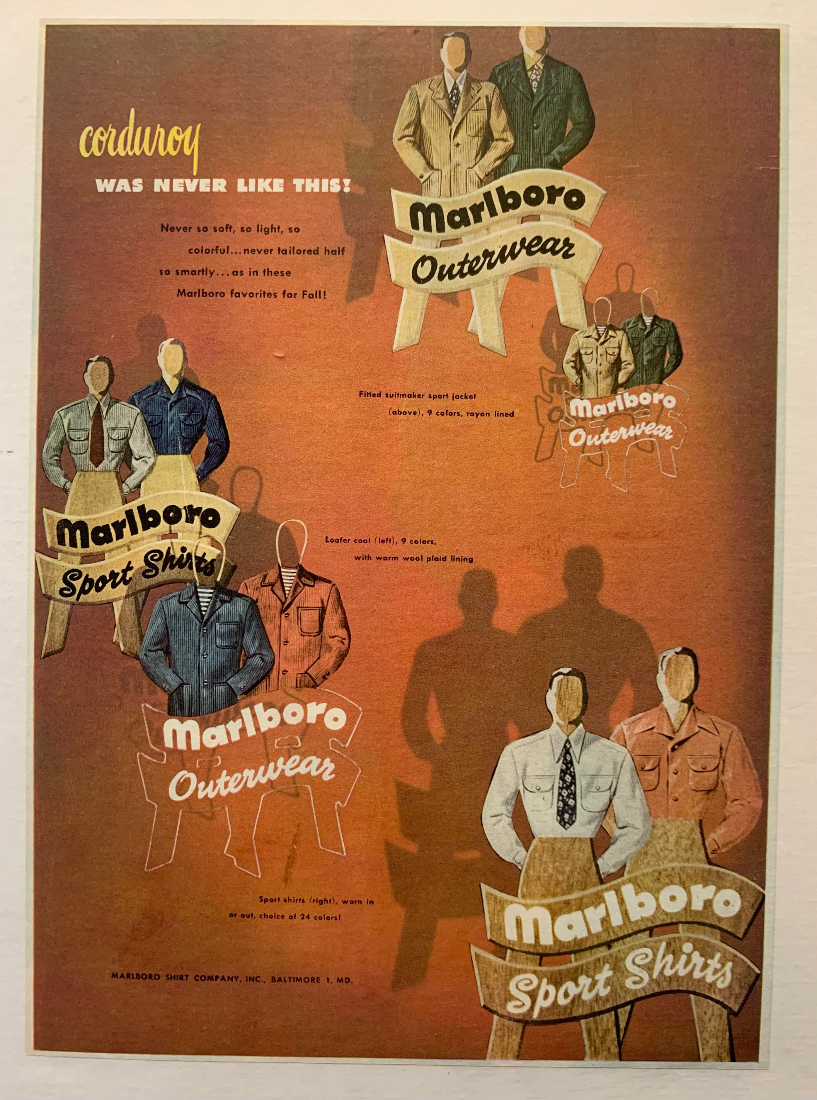 Marlboro Sport Shirts Poster