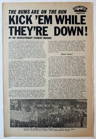 Link to Kick 'Em While They're Down! Revolutionary Student Brigade BookletUSA, c. 1975 Product