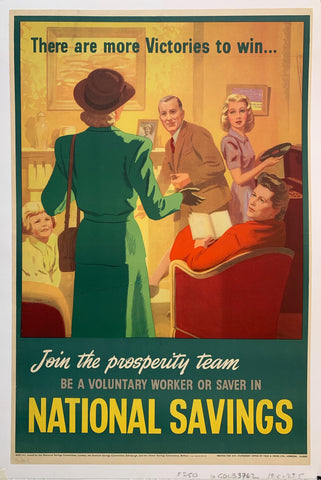Link to Join the prosperity team, be a voluntary worker or saver in National SavingsBritain, C. 1945 Product