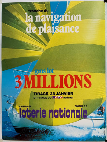Link to  Loterie Nationale - "Tranche de la Navigation de Plaisance"France, C. 1975  Product