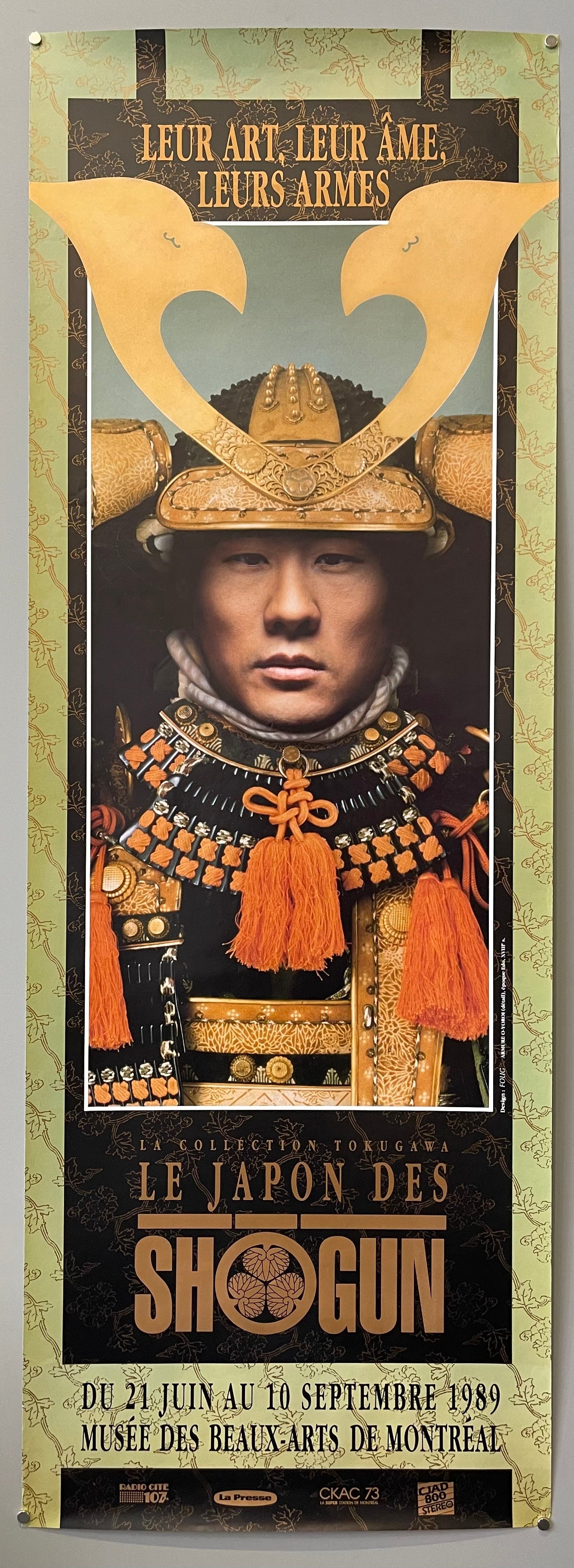 poster of a Japanese warrior