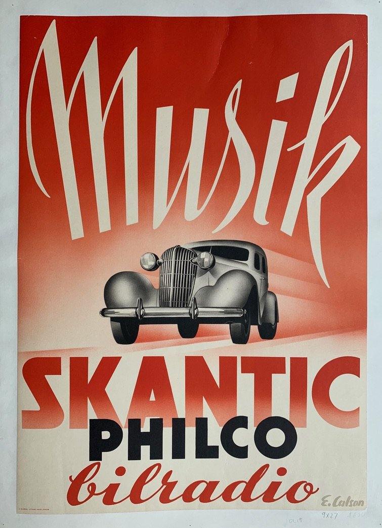 Musik Skantic Philco bilradio – Poster Museum