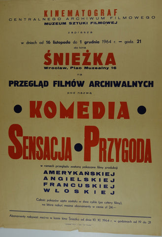 Link to Komedia Sensacja Przygoda-Comedy Mystery AdventurePOLAND- 1964 Product