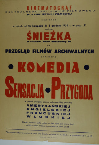 Link to  Komedia Sensacja Przygoda-Comedy Mystery AdventurePOLAND- 1964  Product