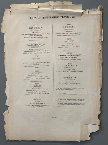 Link to  To Illustrate the Shakespeare Pagelate 18th century  Product
