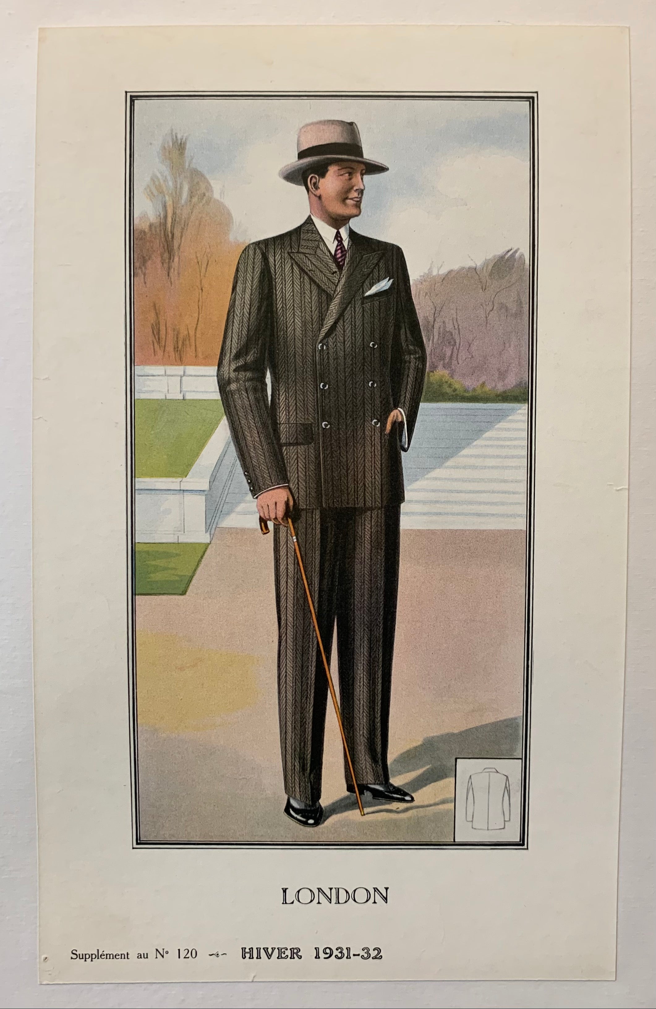 London WInter Men's Fashion Poster