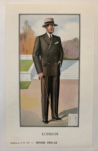 Link to  London WInter Men's Fashion PosterFrance, 1931.  Product