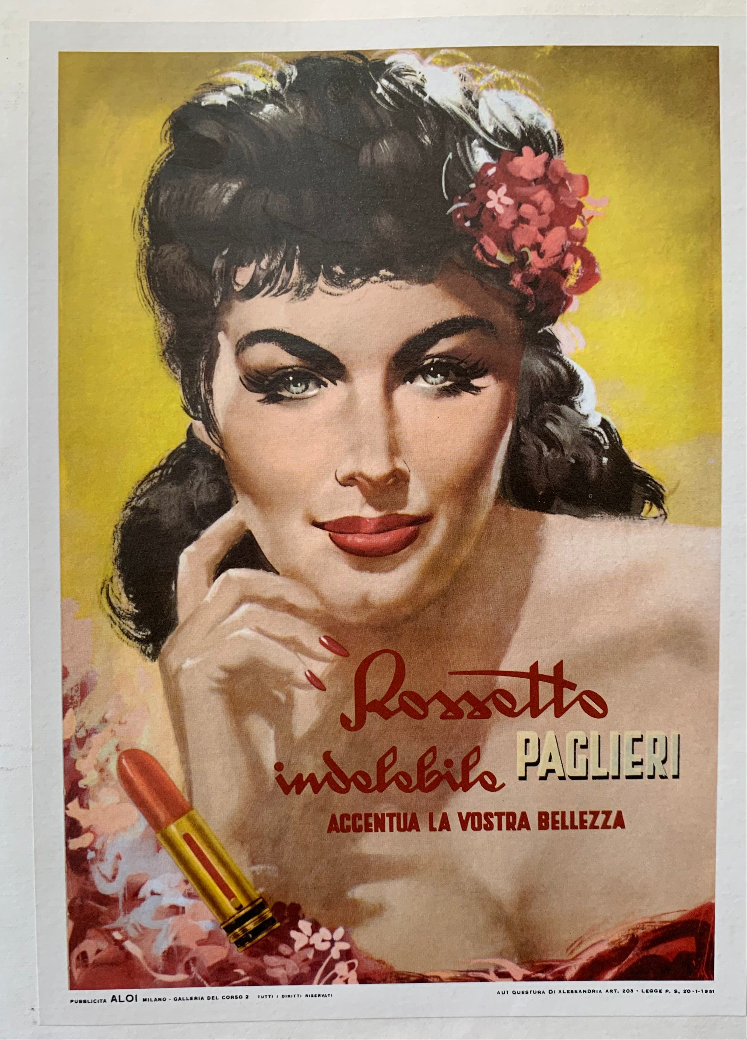 Paglieri Lipstick Poster