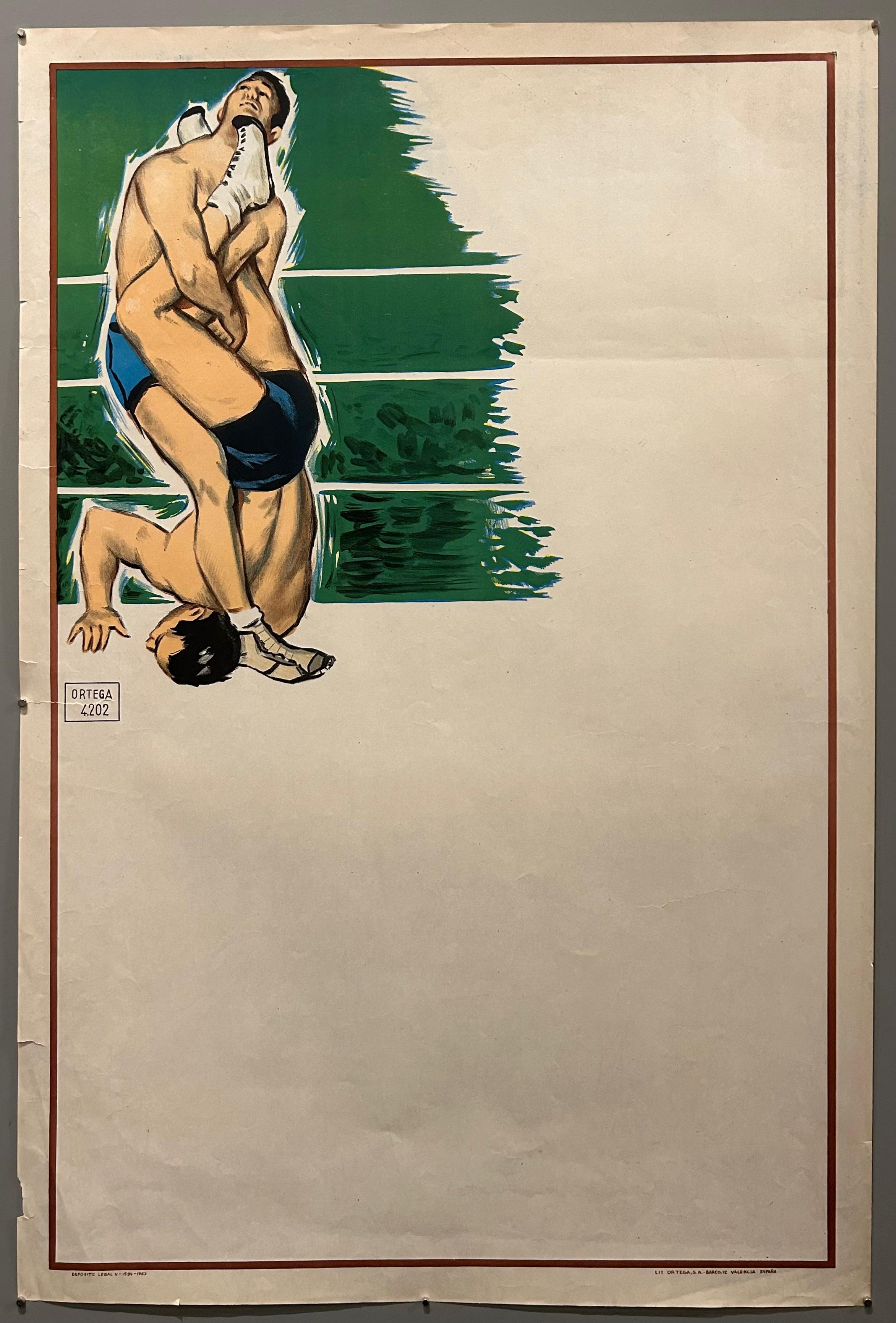 Wrestlers in the Ring Poster