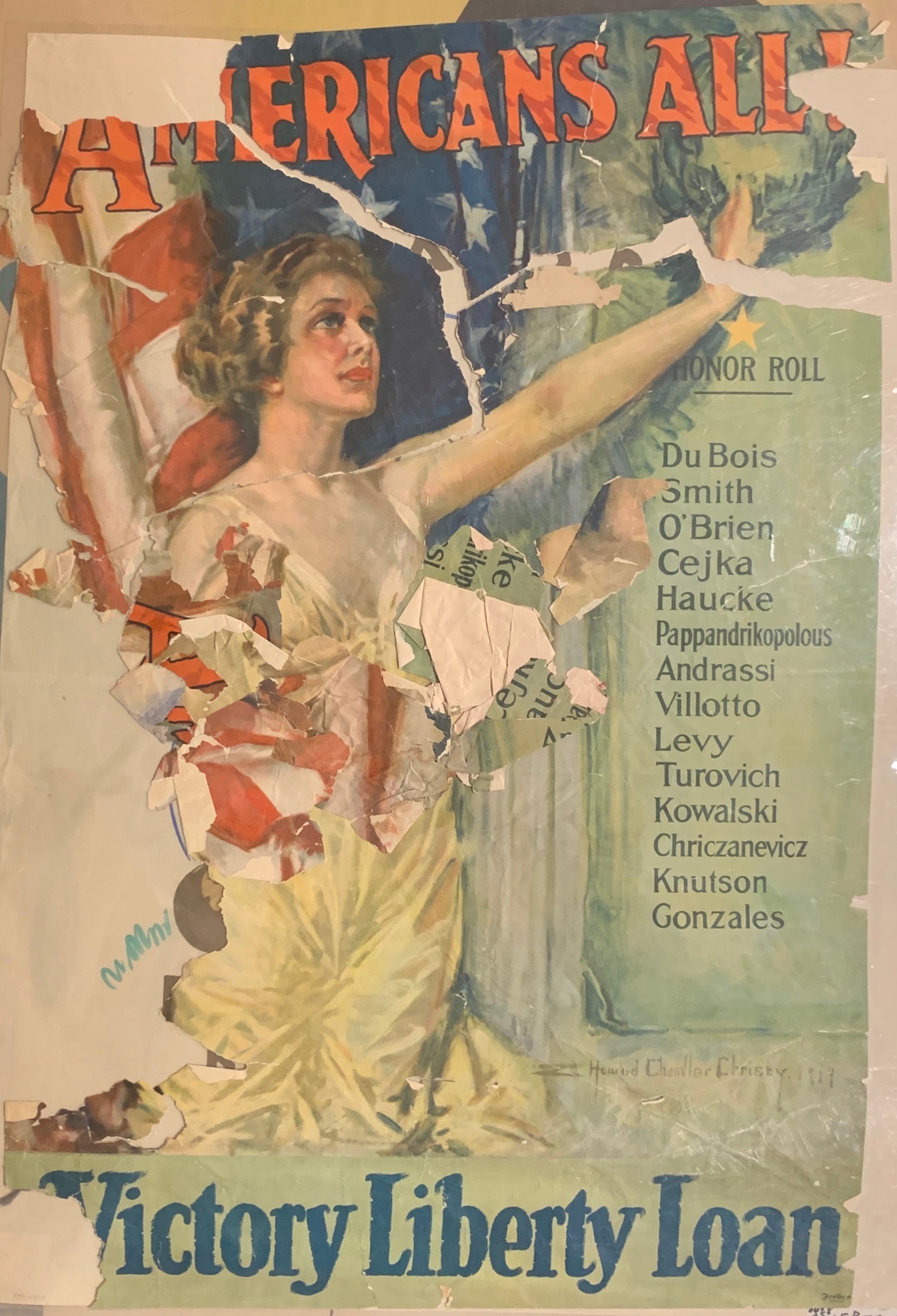 Americans All! Victory Liberty Loan Poster
