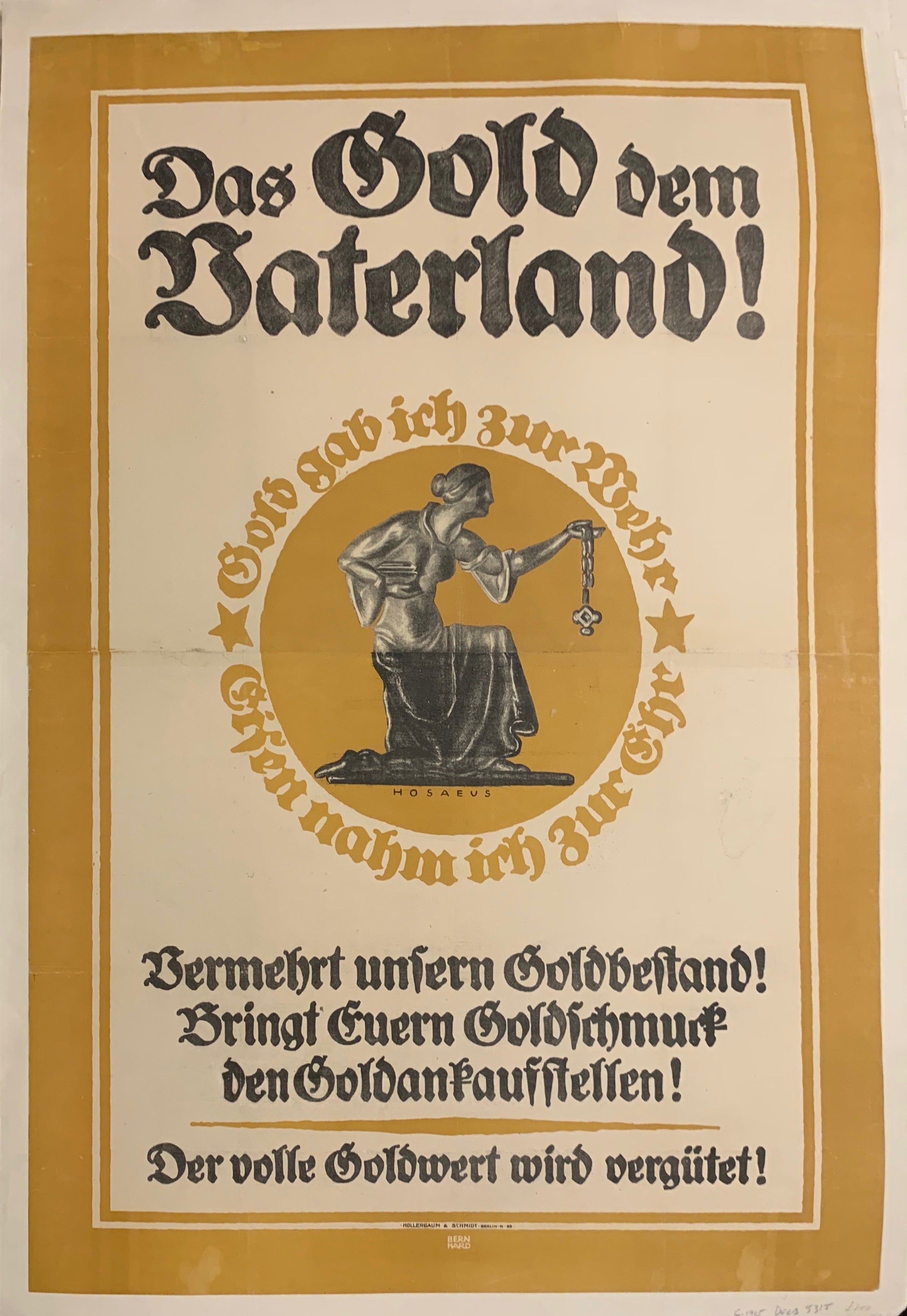 Das Gold dem Vaterland