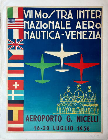 Link to  VII Mostra Internazionale Aeronautica PosterItaly, 1958  Product